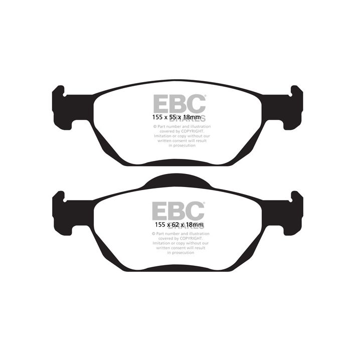 DPX2000 ULTIMAX2 EBC Brake Pads for Honda Accord CU1, Accord CU3, and Accord CW3