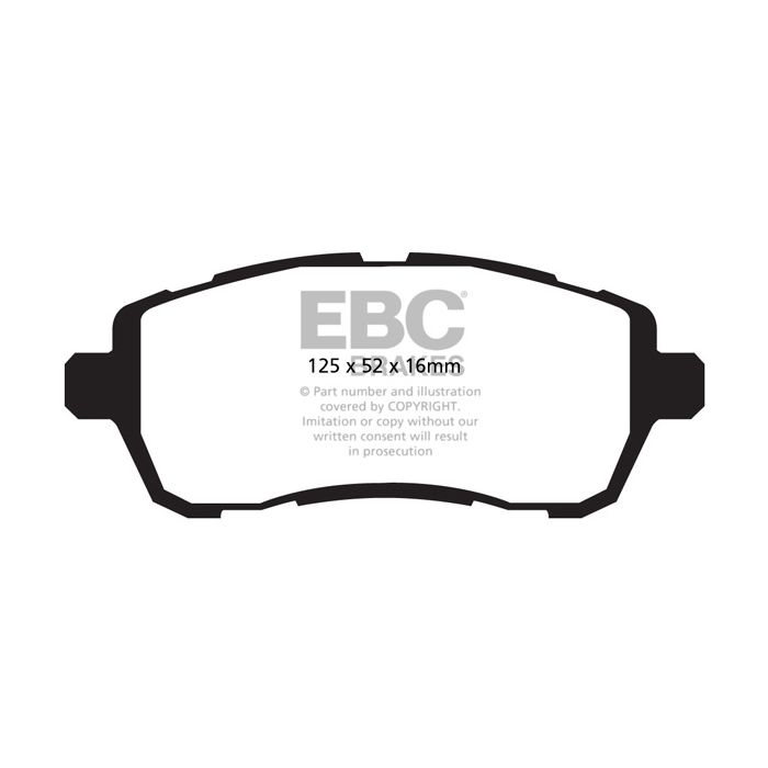 EBC DP42002R YELLOWSTUFF Brake Pads for Ford Fiesta Mk7 Ford Fiesta