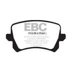Pastillas de freno DPX2004 ULTIMAX2 EBC para Audi Q3 8U, Q3 quattro 8U, Seat Alhambra 7N, Volkswagen CC, Passat B6, Passat B7, Passat Alltrack, Passat CC, Sharan 7N, Tiguan, BORGWARD BX7, Passat B6 4motion y Passat B7 4motion.