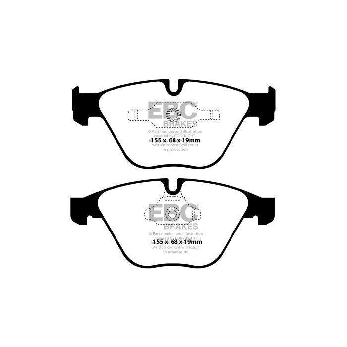 Pastillas de freno DPX2006 ULTIMAX2 EBC para BMW Serie 3 E90 325 Serie 3 E90 330 Serie 3 E90 335 Serie 3 X 4WD E90 330 Serie 3 X 4WD E90 335 Serie 3 xDrive E90 330 Serie 3 xDrive E90 335 Serie 3 E91 325 Serie 3 E91 330 Serie 3 E91 335 Serie 3 X 4