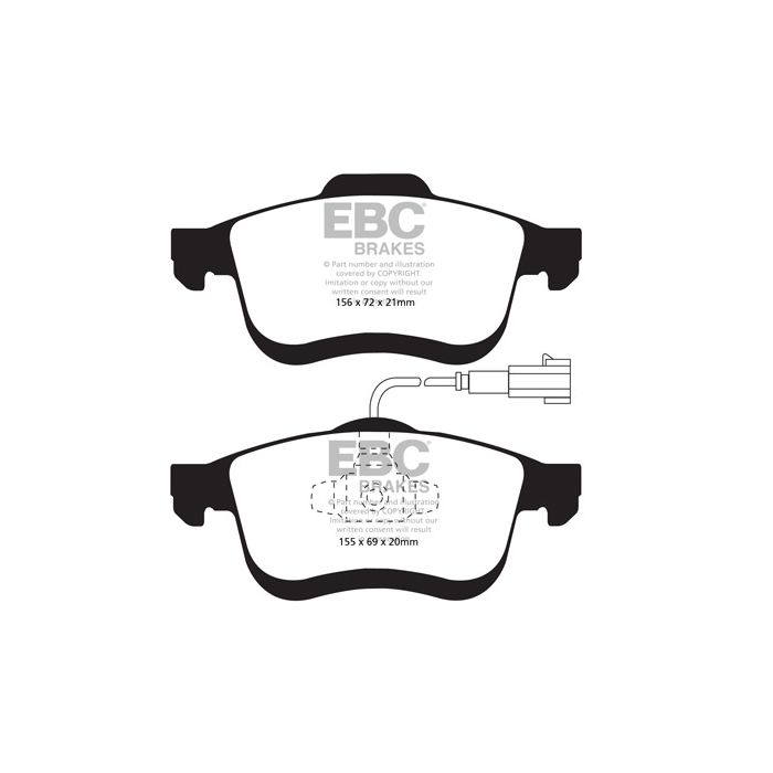 Pastillas de freno DPX2010/2 ULTIMAX2 EBC para Chrysler UK Delta Lancia Delta
