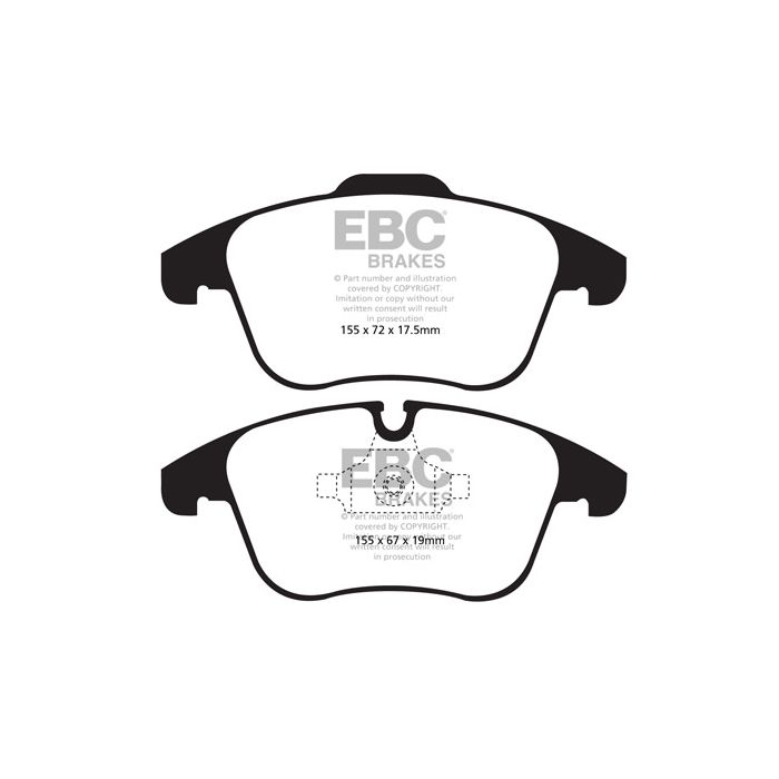 Pastillas de freno DPX2040 ULTIMAX2 EBC para Citroën C5 y Peugeot 508
