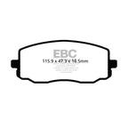 Pastillas de freno DPX2050 ULTIMAX2 EBC para Hyundai KIA Picanto NAZA Suria i10 i20 PB