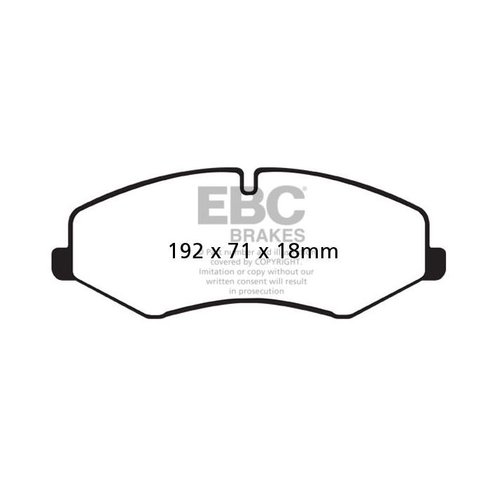 Pastillas de freno DPX2060 ULTIMAX2 EBC para Land Rover Discovery 4, Range Rover L322 y Range Rover Sport L320