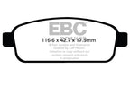 DP42066R Pastillas de freno YELLOWSTUFF EBC Brakes para Chevrolet Cruze J300 Orlando Trax Opel Astra J Astra J OPC Astra GTC J Astra GTC J OPC Cascada GTC J GTC J OPC Mokka Mokka X Zafira Tourer VAUXHALL Astra J Astra GTC J Cascada GTC J GTC J VXR