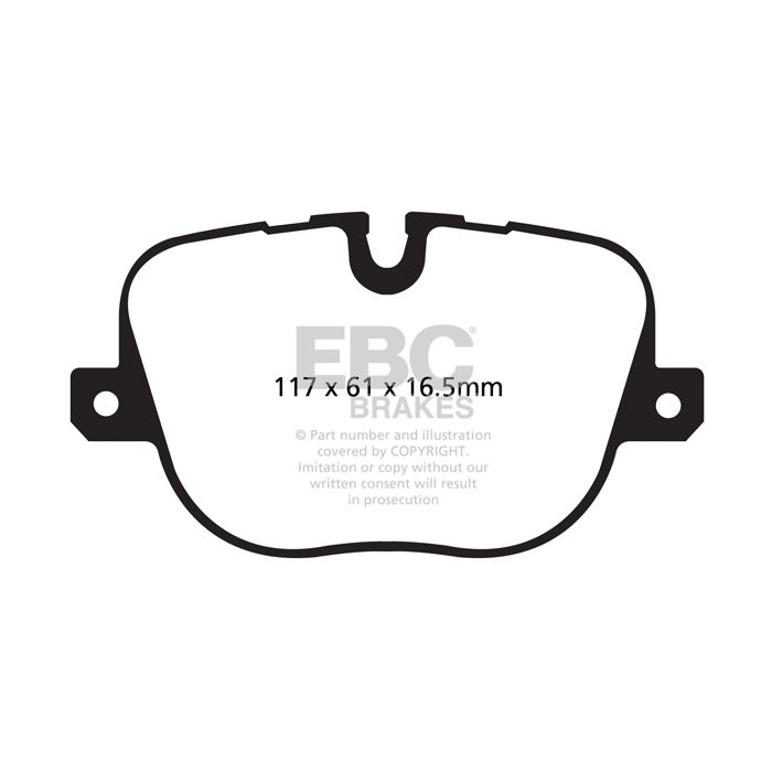 DP42068R YELLOWSTUFF EBC Brake Pads for Land Rover Range Rover L322 Range Rover Sport L320 Land Rover Range Rover Range Rover Sport