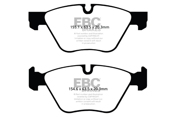 DP62077 Pastillas de freno GREENSTUFF EBC Brakes para BMW X1 E84