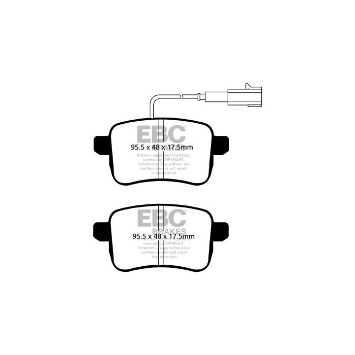 Pastillas de freno DPX2079 ULTIMAX2 EBC para Alfa Romeo Giulietta 940