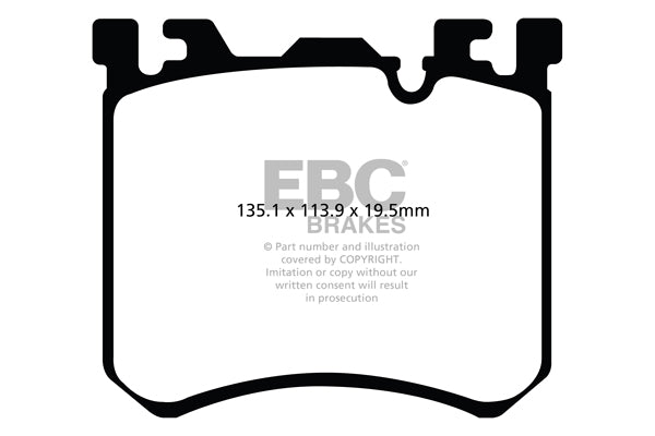 DP52091NDX Pastillas de freno BLUESTUFF NDX EBC Brakes para BMW X5 M E70 X6 M E71 ROLLS ROYCE Dawn RR6 Ghost RR4 Wraith RR5 BMW X5M X6M