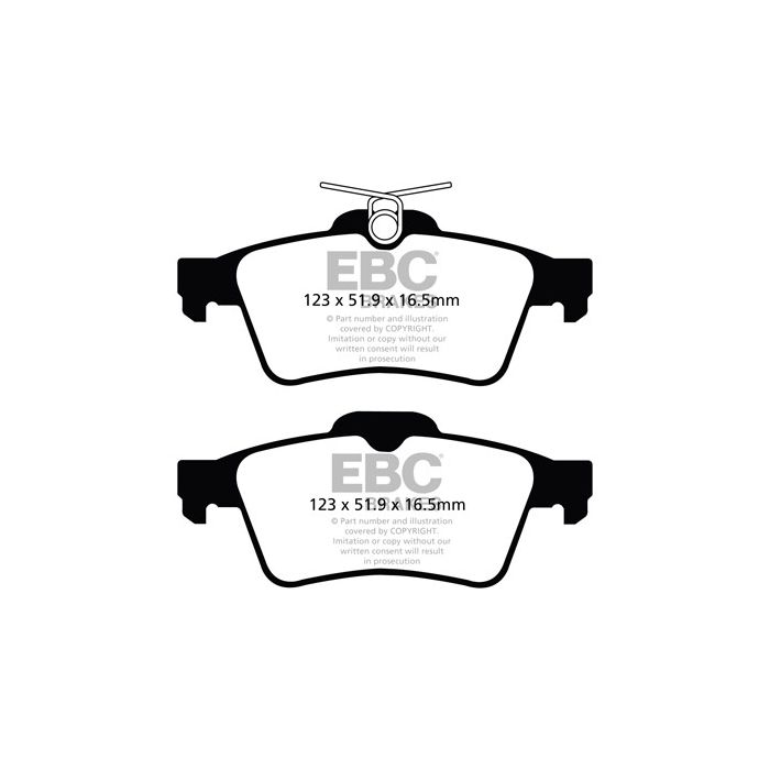 Pastillas de freno DPX2121 ULTIMAX2 EBC para Peugeot 508 508 RXH