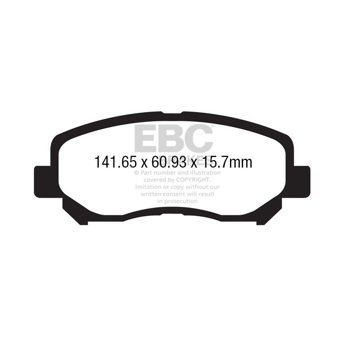 EBC DP42134R YELLOWSTUFF Brake Pads for 2012-2017 Mazda CX-5