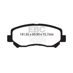 EBC DP42134R YELLOWSTUFF Brake Pads for 2012-2017 Mazda CX-5