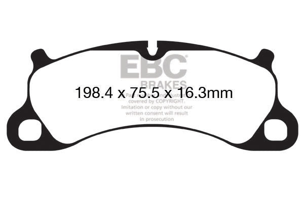 DP82144RPX Pastillas de freno de competición RP-X Racing EBC Brakes para Porsche 911 991 Porsche 911 991 911 991 Carrera S 911 991 Carrera 4S 911 991 Carrera 4S Targa 911 991 Carrera GTS 911 991 Carrera GTS Targa 911 991 Carrera 4 GTS 911 991/2