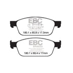Pastillas de freno DP42145R YELLOWSTUFF EBC para Ford Focus Mk3 Kuga Mk2 Ford Focus LINCOLN MKC Focus Mk3 ST