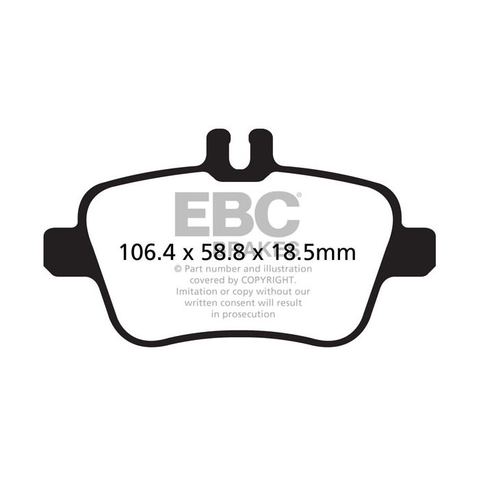 Pastillas de freno DP62157 GREENSTUFF EBC para Mercedes-Benz GLAClass X156 GLA180 GLAClass X156 GLA200 GLAClass X156 GLA200 4Matic GLAClass X156 GLA220 GLAClass X156 GLA220 4Matic GLAClass X156 GLA250 GLAClass X156 GLA250 4Matic