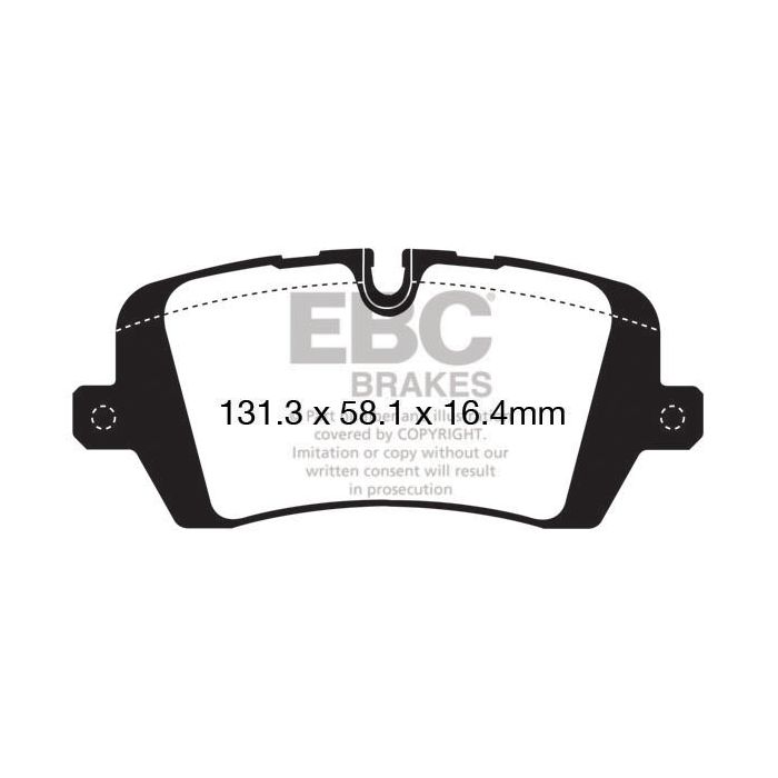 Pastillas de freno DPX2161 ULTIMAX2 EBC para Land Rover Defender 90 L663, Defender 110/130, Defender 110 L663, Discovery 5, Range Rover L405, Range Rover Sport L494 y Defender 130 L663.