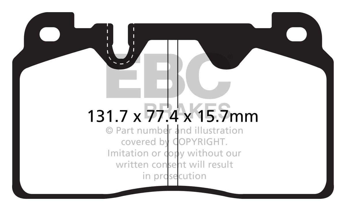DP62168 Pastillas de freno GREENSTUFF EBC Brakes para Audi Q5 quattro 8R