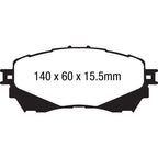 DPX2170 ULTIMAX2 EBC Brake Pads for Mazda 6 GJ 6 GL