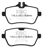 DP42180R Pastillas de freno YELLOWSTUFF EBC Brakes para Mercedes-Benz Mercedes-Benz S450 W222 S550 W222 S550e W222 S560 W222 S560 Maybach W222 S600 Maybach W222 S650 Maybach W222 S550 Coupe C217 S560 Coupe C217 S550 Cabriolet A217 S560 Cabriolet