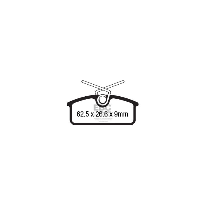 DPX2183 ULTIMAX2 EBC brake pads for Renault Twizy 45 and Twizy 80