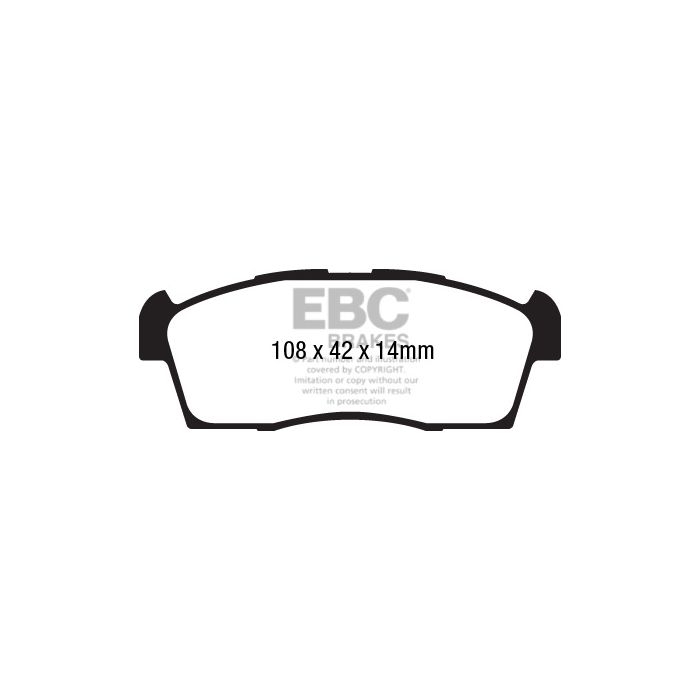EBC DPX2184 ULTIMAX2 Brake Pads for Citroën, Mitsubishi, Peugeot iOn, CZero, and iMiEV