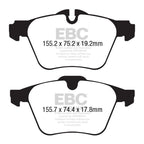 Pastillas de freno DP42189R YELLOWSTUFF EBC para Jaguar Jaguar F-Type FType
