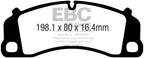 DP82206RP1 Pastillas de freno de competición RP-1 Racing EBC Brakes para Porsche 911 991 Cayman 981 Porsche 911 991 911 991/2 Boxster 718 Cayman 718 911 991 GT3 911 991/2 Carrera S 911 991/2 Carrera 4S 911 991/2 Carrera GTS 911 991/2 GT3 911 991/2