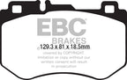 DP42209R Pastillas de freno YELLOWSTUFF EBC Brakes para Mercedes-Benz CClass W205 C160 CClass W205 C180 CClass W205 C180 TD CClass W205 C200 CClass W205 C200 4Matic CClass W205 C200 TD CClass W205 C220 TD CClass W205 C220 TD 4Matic CClass W205 C250