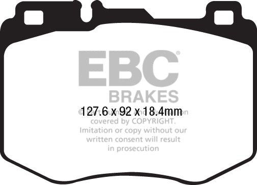 DP62210 Pastillas de freno GREENSTUFF EBC Brakes para Mercedes-Benz GLCClass X253 GLC220 4Matic GLCClass X253 GLC250 4Matic GLCClass X253 GLC350 4Matic GLCClass X253 GLC350e GLCClass Coupe C253 GLC220 4Matic GLCClass Coupe C253 GLC250 4Matic