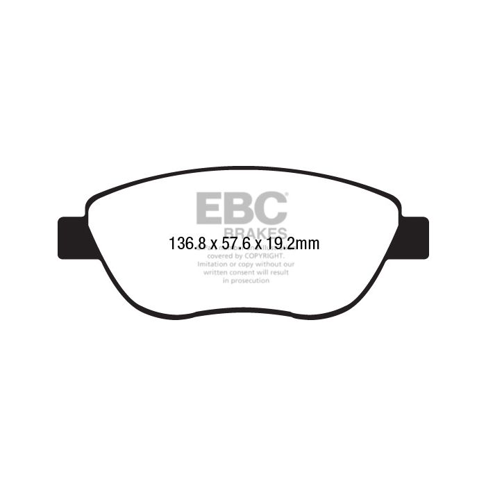 Pastillas de freno DPX2212 ULTIMAX2 EBC para Fiat 500L Trekking