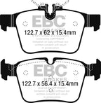 DP42215R Pastillas de freno YELLOWSTUFF EBC Brakes para Mercedes-Benz Mercedes-Benz C300 W205 C350e W205 C400 W205 CClass W205 C160 CClass W205 C180 CClass W205 C180 TD CClass W205 C200 CClass W205 C200 4Matic CClass W205 C200 TD CClass W205 C220 TD