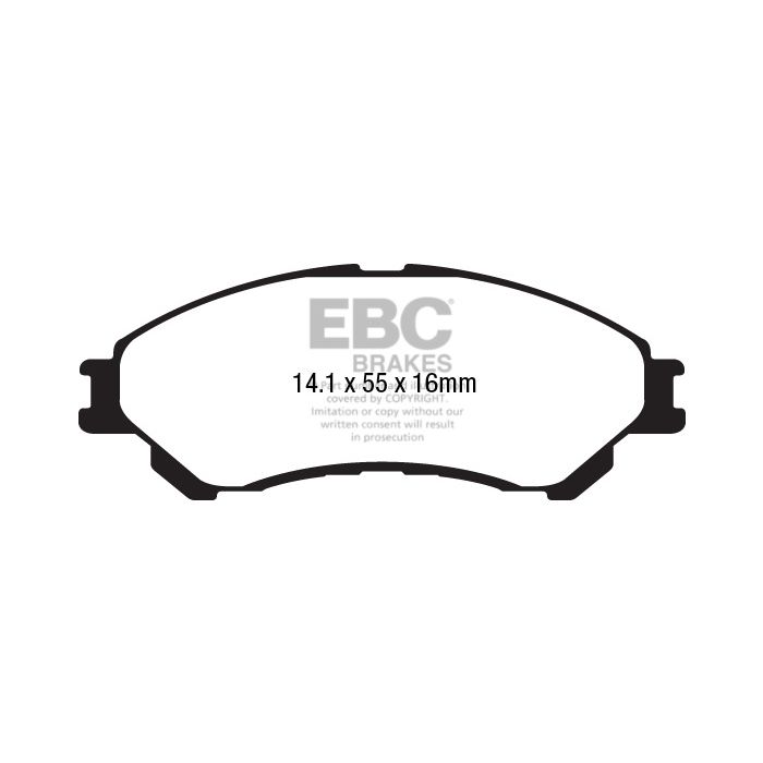 Pastillas de freno DPX2217 ULTIMAX2 EBC para Suzuki Vitara SCross SX4 SCross