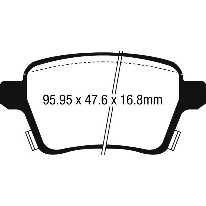 Pastillas de freno DP42250R YELLOWSTUFF EBC para Opel ADAM Corsa E Corsa E OPC VAUXHALL ADAM Corsa E Corsa E VXR