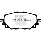 Pastillas de freno DPX2263 ULTIMAX2 EBC para Fiat 124 Spider, Mazda MX5 RF ND, MX5 Mk4 ND