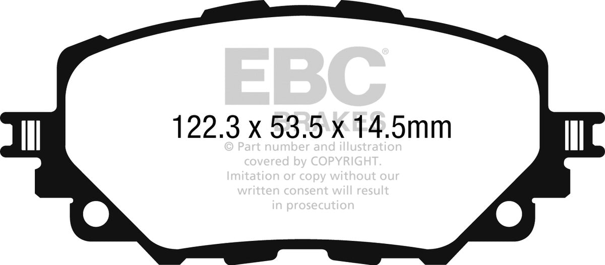 DPX2263 Pastillas de freno ULTIMAX2 EBC Brakes para Fiat 124 Spider Mazda MX5 RF ND MX5 Mk4 ND