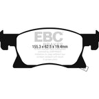 DP42267R YELLOWSTUFF EBC Brake Pads for Opel Astra K and VAUXHALL Astra K