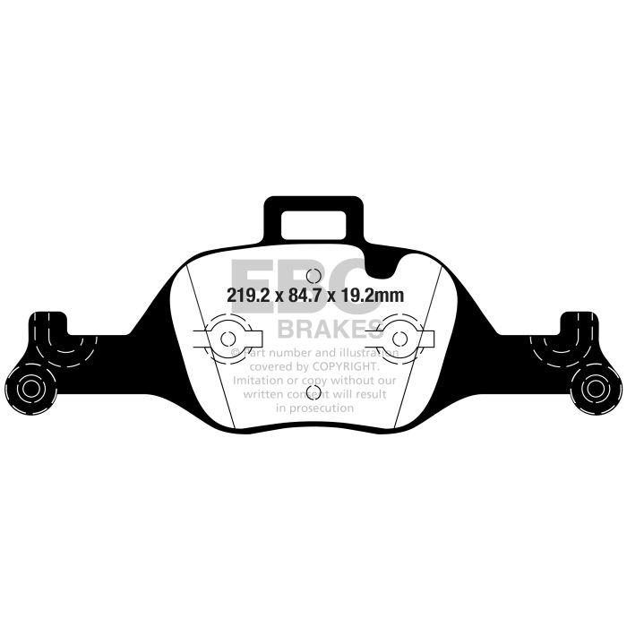 Pastillas de freno DP42289R YELLOWSTUFF EBC para BMW Serie 3 G20 330 Serie 3 G20 330e Serie 3 xDrive G20 330 Serie 3 xDrive G20 330e Serie 3 G21 330 Serie 3 G21 330e Serie 3 xDrive G21 330 Serie 3 xDrive G21 330e Serie 4 G22 Coupé 420 Serie 4 G22