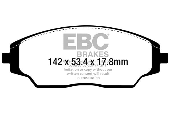 DPX2294 Pastillas de freno ULTIMAX2 EBC Brakes para Chevrolet Aveo