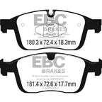 Brake pads DP42296R YELLOWSTUFF EBC for Volvo XC60 T5 XC60 T6 XC60 D3 XC60 D4 Volvo XC60 T5 XC60 T6 XC60 D5 XC6