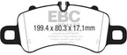 DP82307RPX Pastillas de freno de competición RP-X Racing EBC Brakes para Porsche 718 Spyder 982 Boxster 718 Cayman 718 Porsche 911 991/2 Boxster 718 Cayman 718 911 991/2 Carrera 911 991/2 Carrera 4 911 991/2 Carrera 4 Targa 911 991/2 Carrera 4 GTS