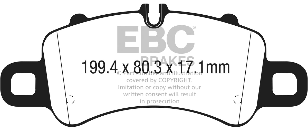 DP82307RPX Pastillas de freno de competición RP-X Racing EBC Brakes para Porsche 718 Spyder 982 Boxster 718 Cayman 718 Porsche 911 991/2 Boxster 718 Cayman 718 911 991/2 Carrera 911 991/2 Carrera 4 911 991/2 Carrera 4 Targa 911 991/2 Carrera 4 GTS