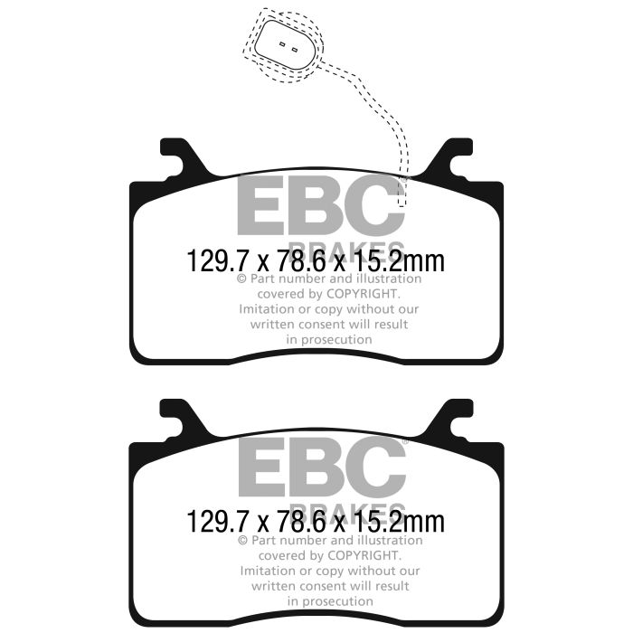 DPX2325 Pastillas de freno ULTIMAX2 EBC Frenos para Alfa Romeo Giulia 952 Stelvio Giulia 952 Q4 Stelvio Q4