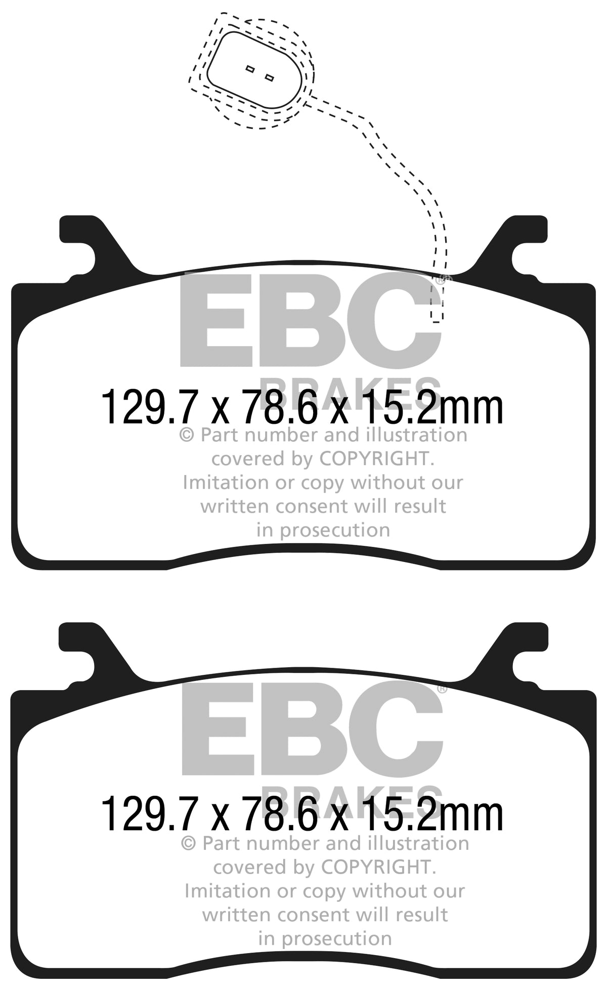 DPX2325 Pastillas de freno ULTIMAX2 EBC Brakes para Alfa Romeo Giulia 952 Stelvio Giulia 952 Q4 Stelvio Q4