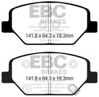 DPX2351 Pastillas de freno ULTIMAX2 EBC Brakes para Opel Insignia Country Tourer Insignia Grand Sport Insignia Sport Tourer VAUXHALL Insignia Country Tourer Insignia Grand Sport Insignia Sport Tourer Holden Australia and New Zealand Commodore ZB