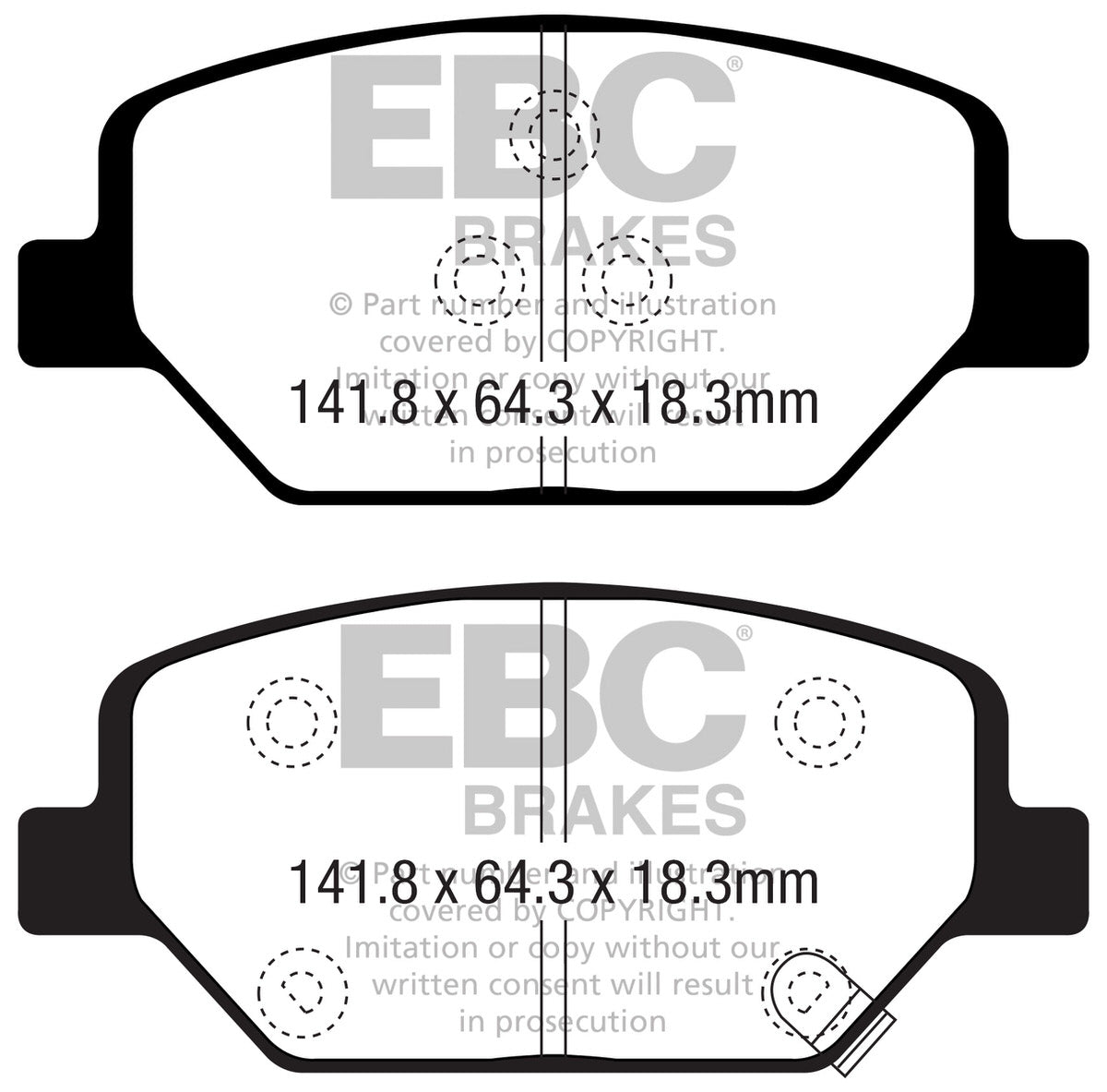 DPX2351 Pastillas de freno ULTIMAX2 EBC Brakes para Opel Insignia Country Tourer Insignia Grand Sport Insignia Sport Tourer VAUXHALL Insignia Country Tourer Insignia Grand Sport Insignia Sport Tourer Holden Australia and New Zealand Commodore ZB