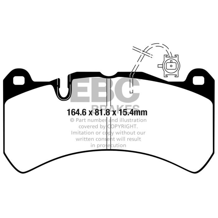 DP42354R Pastillas de freno YELLOWSTUFF Frenos EBC para Alfa Romeo Giulia 952 Stelvio Alfa Romeo Giulia Stelvio Giulia 952 GTA Stelvio Q4