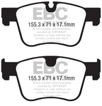 DP42359R Pastillas de freno YELLOWSTUFF EBC Brakes para Citroen Berlingo C5 Aircross DS DS7 Crossback Opel Grandland X Peugeot 508 Mk2 3008 SUV 5008 SUV Rifter Toyota Proace City Verso VAUXHALL Grandland X Combo Life Combo Life DS7 Crossback ETENSE