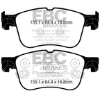 Pastillas de freno DPX2372 ULTIMAX2 EBC para Ford Focus Mk4, Focus Active, Kuga Mk3, Focus Active Estate, Focus Mk4 Estate, Puma Mk2 ST