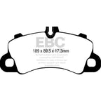 DP42379R YELLOWSTUFF EBC Brake Pads for Porsche Cayenne Coupe, Porsche Cayenne 3rd Generation, Cayenne Coupe, Cayenne 9YA