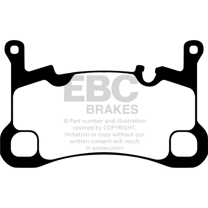 EBC DP42380R YELLOWSTUFF brake pads for Porsche Cayenne Coupé, 3rd generation Porsche Cayenne, Cayenne Coupé, Cayenne 9YA